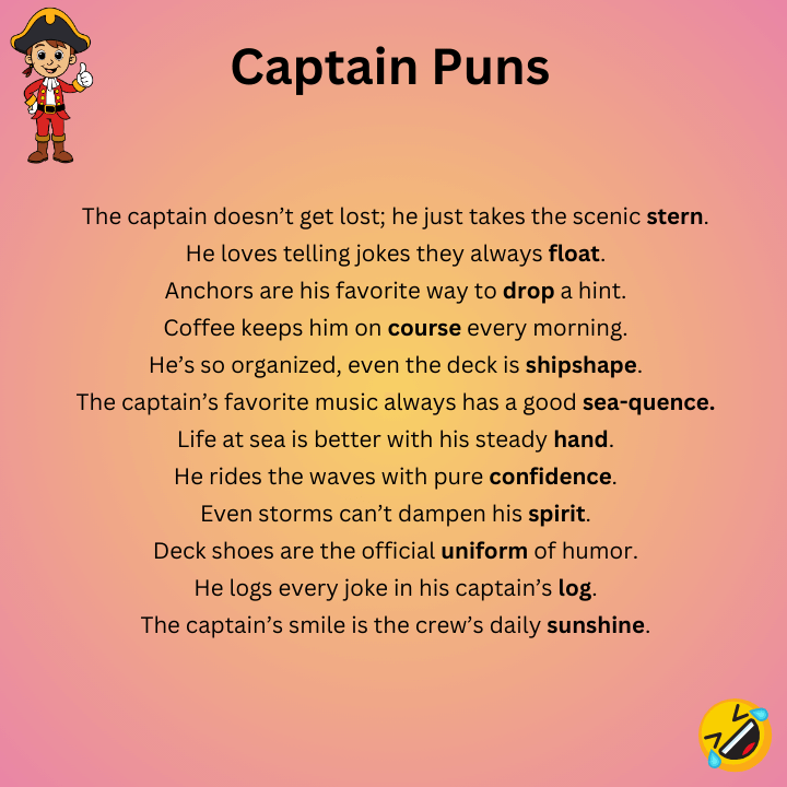 Funny Captain Puns