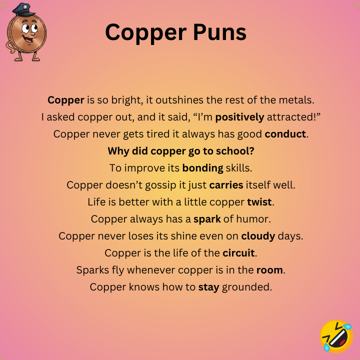 Funny Copper Puns