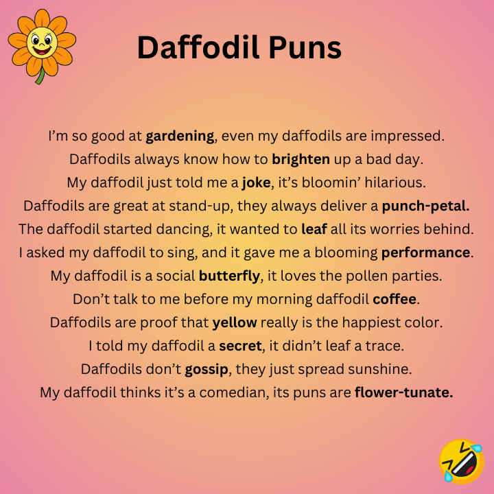 Funny Daffodil Puns