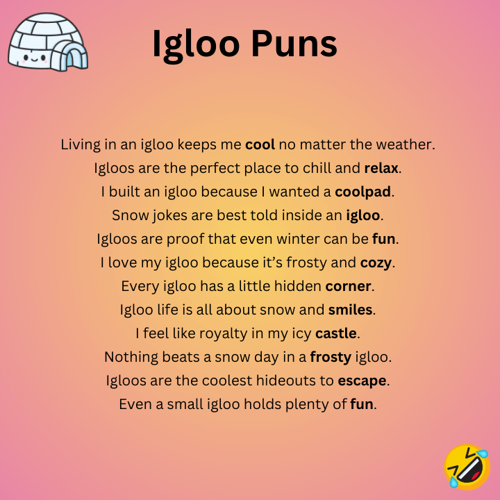 Funny Igloo Puns 