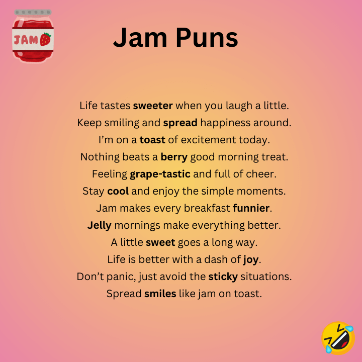 Funny Jam Puns