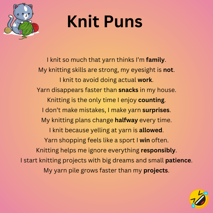 Funny Knit Puns