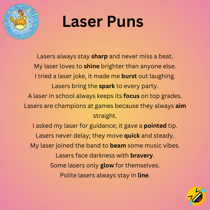 Funny Laser Puns