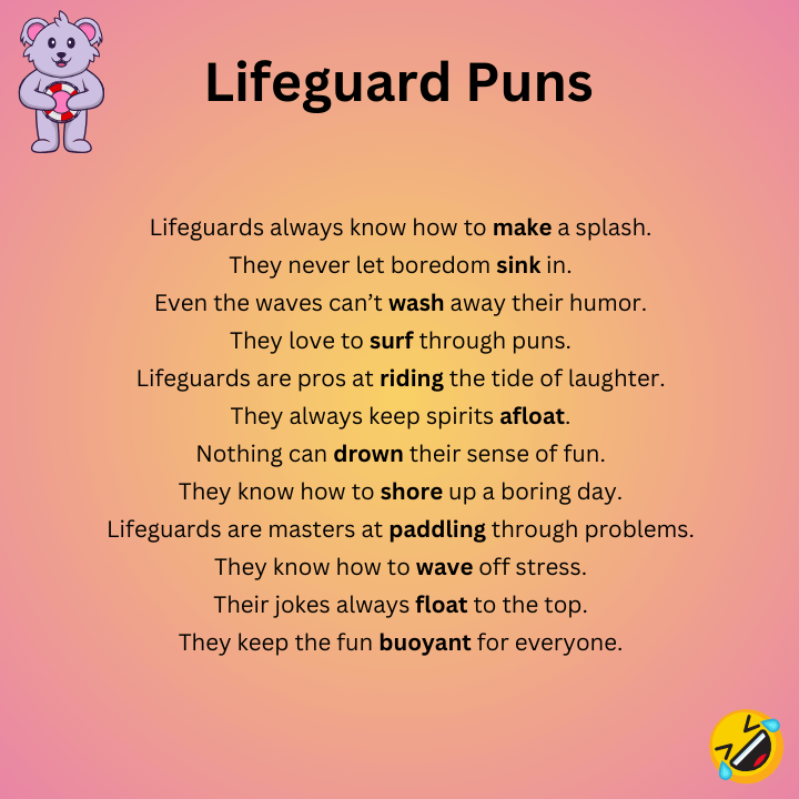 Funny Lifeguard Puns