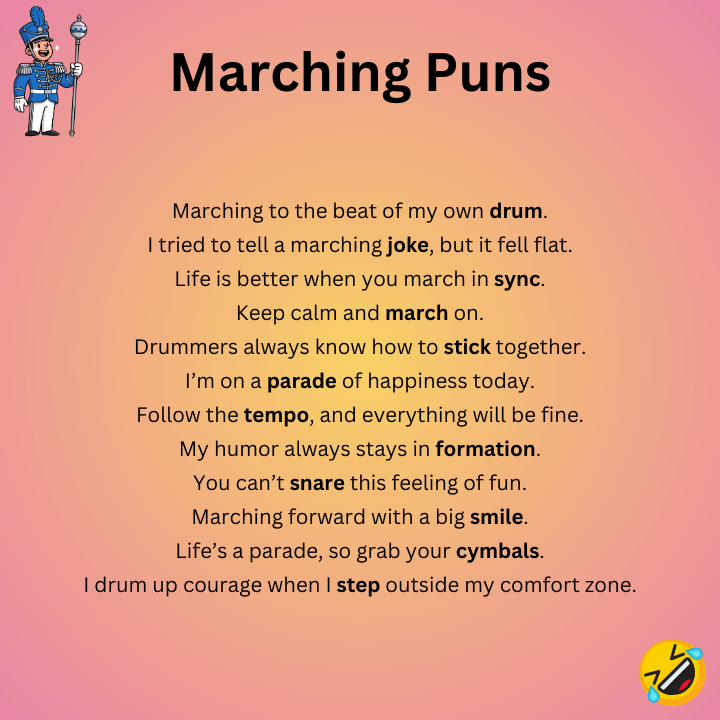 Funny Marching Puns