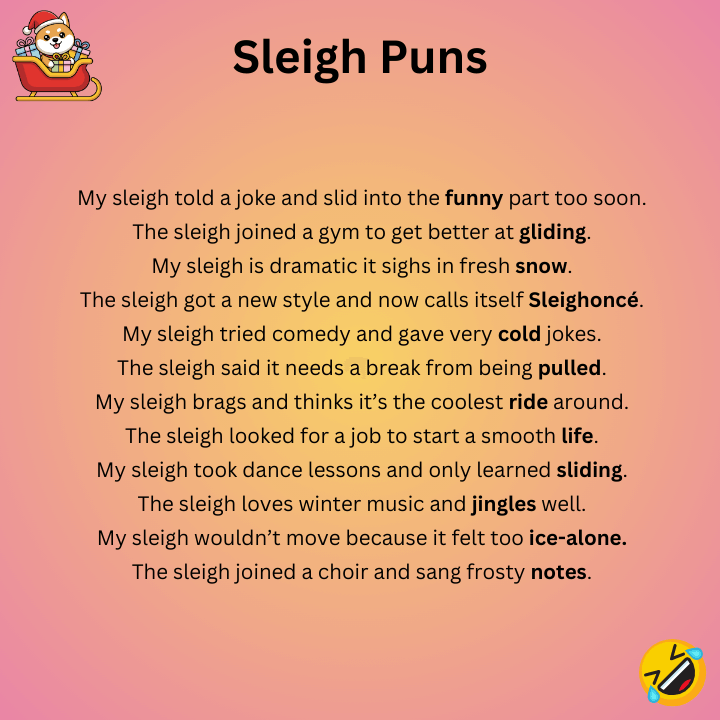 Funny Sleigh Puns