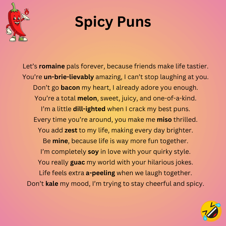 Funny Spicy Puns