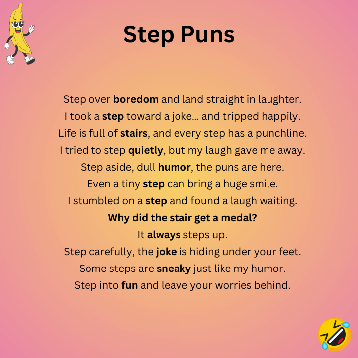 Funny Step Puns
