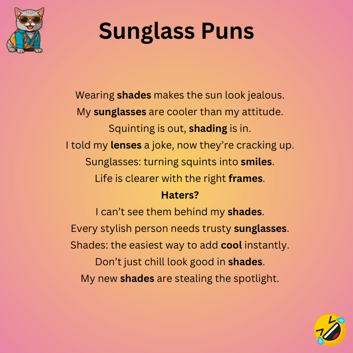 Funny Sunglass Puns
