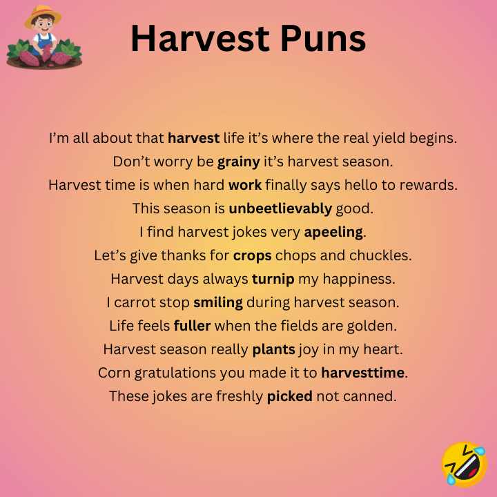 Harvest Puns 