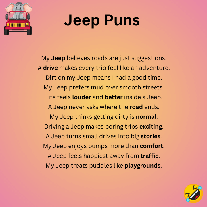 Jeep Puns One-Liners