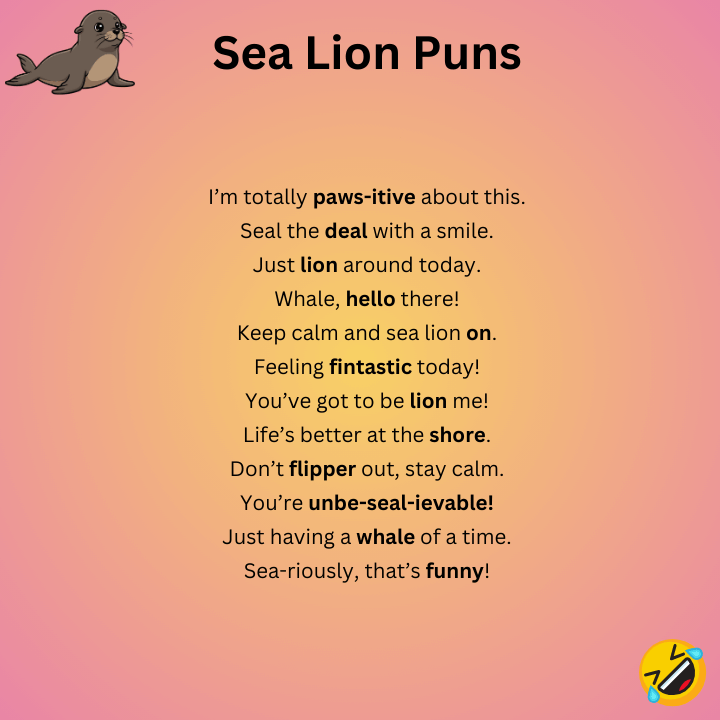 Sea Lion Puns