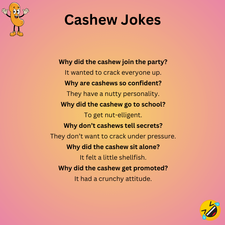Short Cashew Jokes 