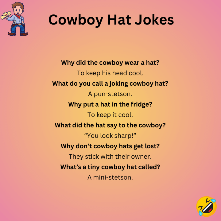 Short Cowboy Hat Jokes