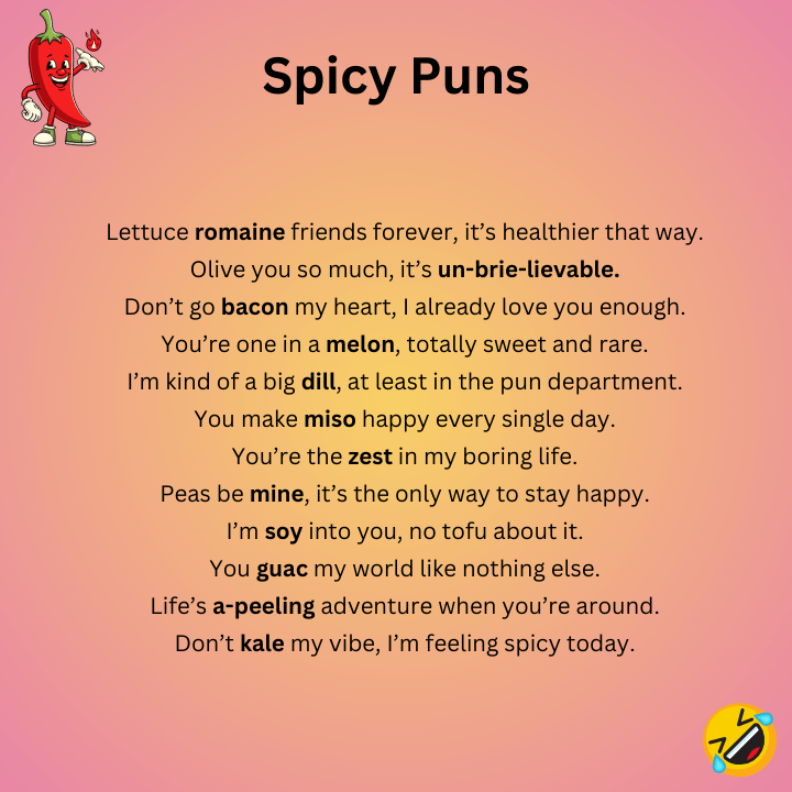 Spicy Puns One-Liners