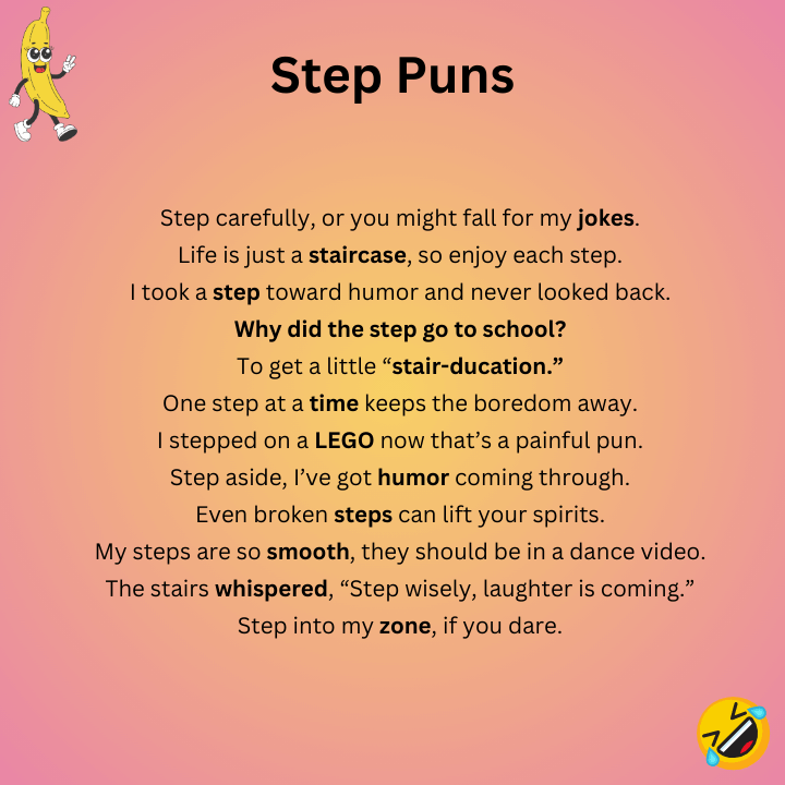 Step Puns One-Liners