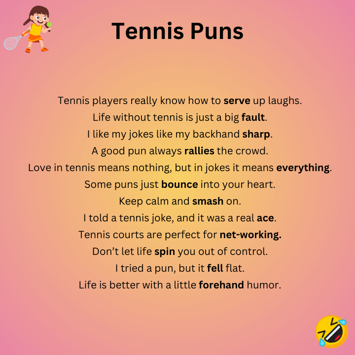 Tennis One-Liner Puns