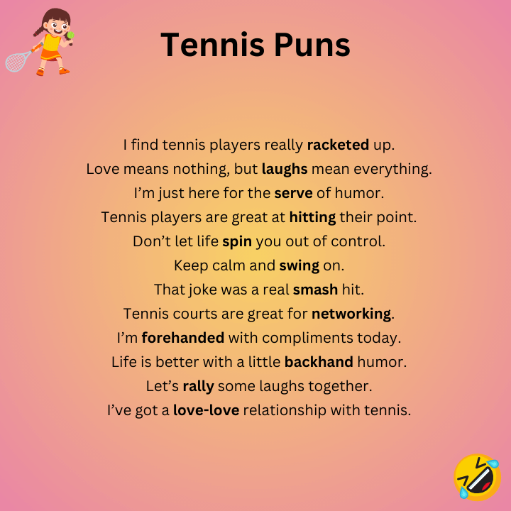Tennis Puns