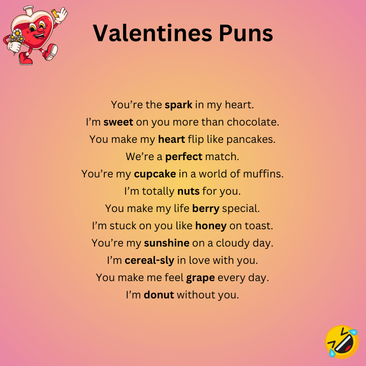 Valentines Puns One-Liners