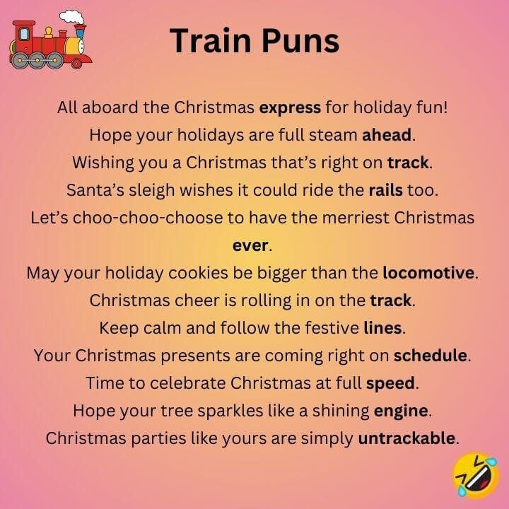 Christmas Train Puns