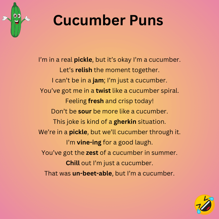 Cucumber Puns