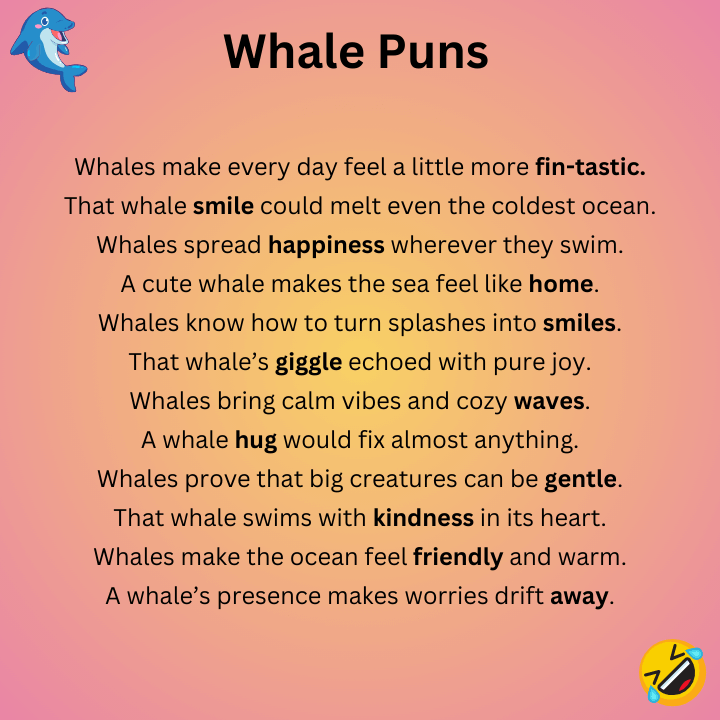 Cute Whale Puns