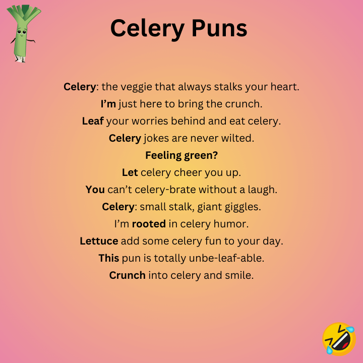 Funny Celery Puns