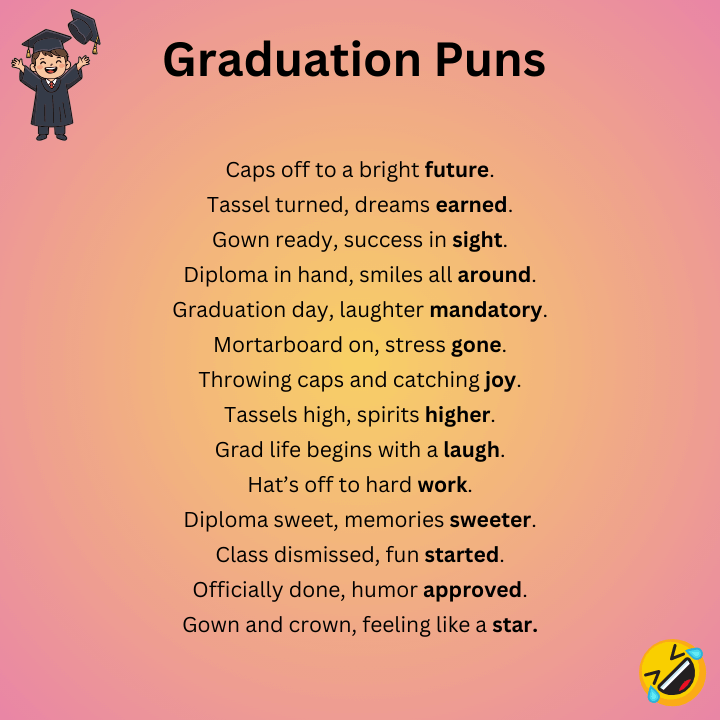 Funny Graduation Puns