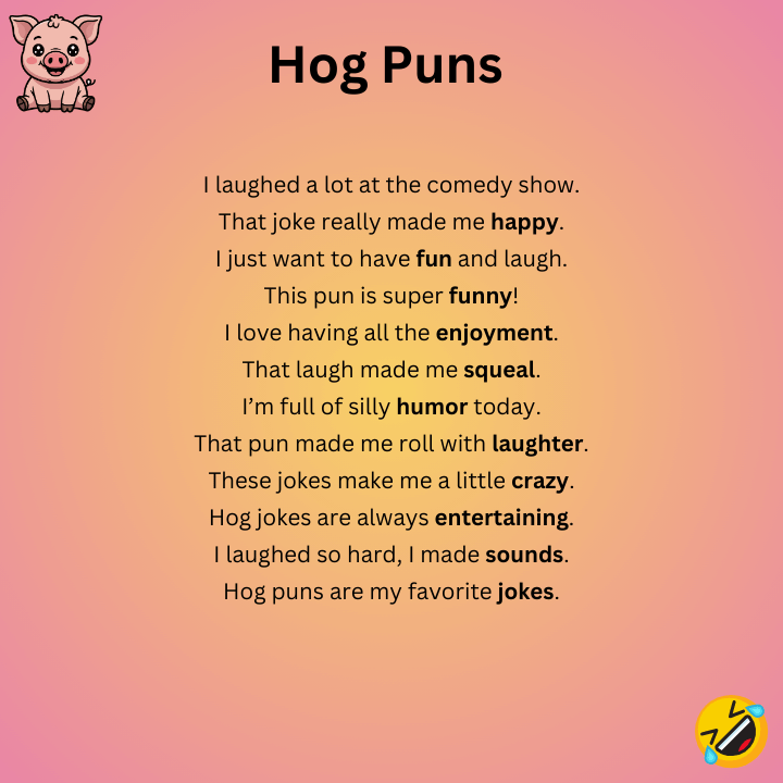 Funny Hog Puns  