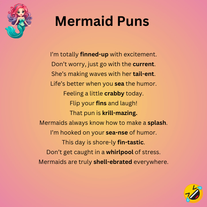 Funny Mermaid Puns