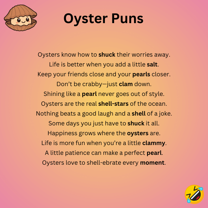 Funny Oyster Puns
