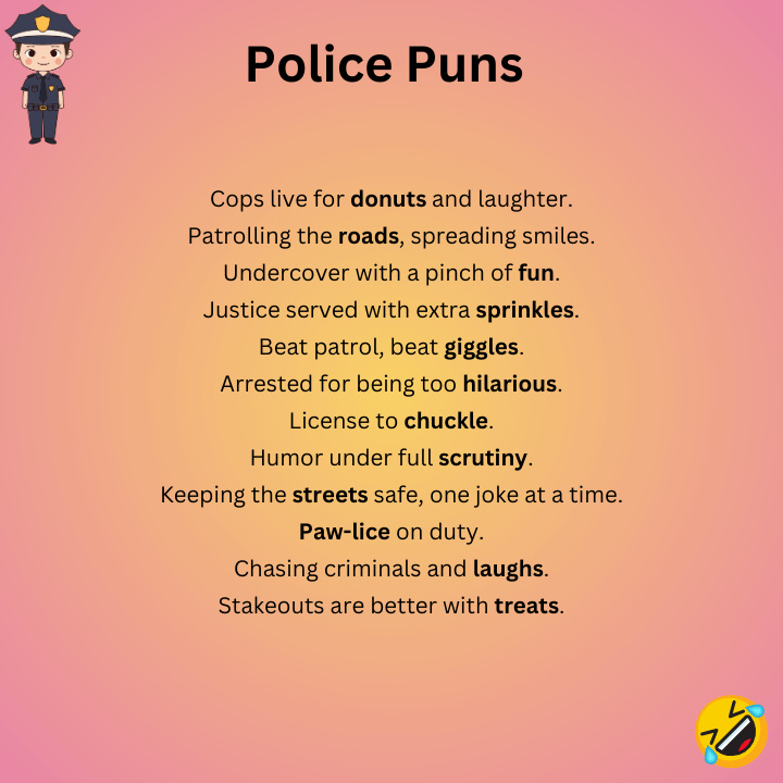 Funny Police Puns