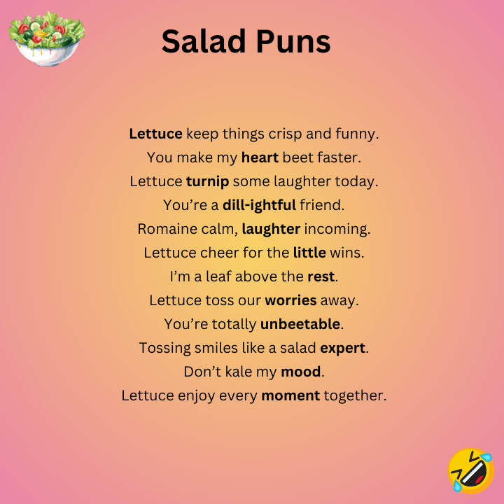 Funny Salad Puns
