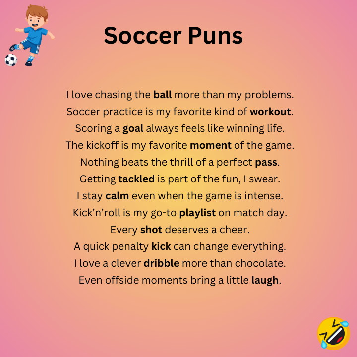 Funny Soccer Puns