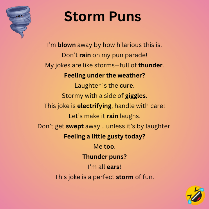 Funny Storm Puns 