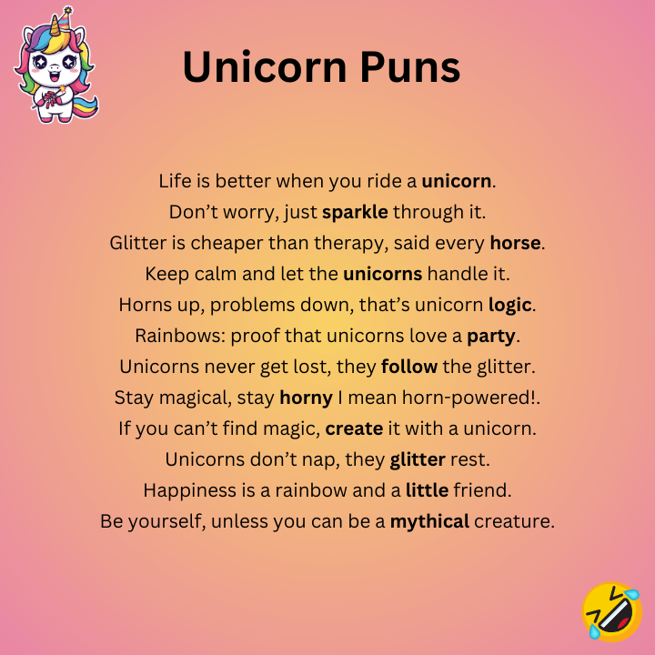 Funny Unicorn Puns