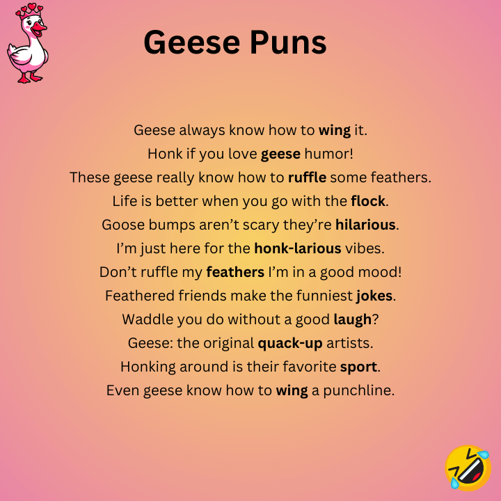 Geese Puns 
