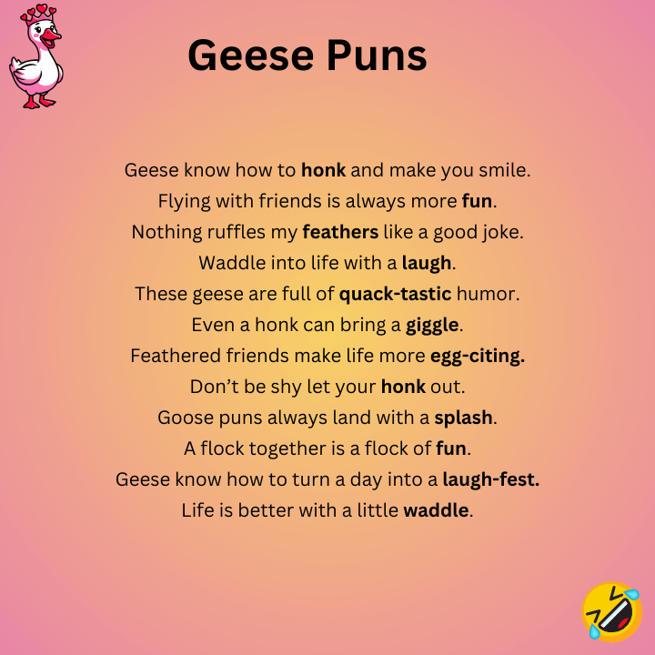 Geese Puns One-Liners