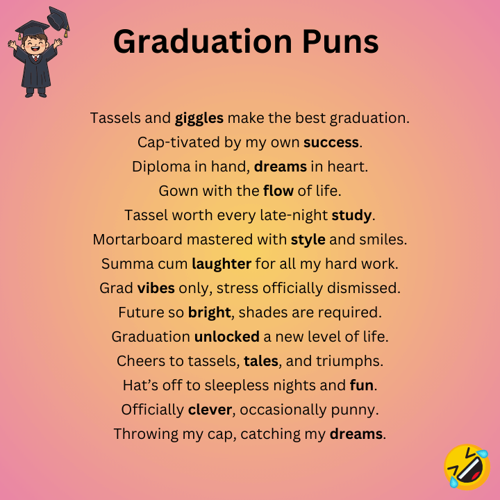 Graduation Puns One-Liners