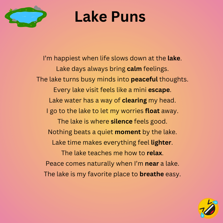 Lake Puns One-Liners
