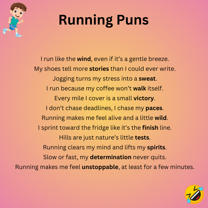 Running Puns One Liners