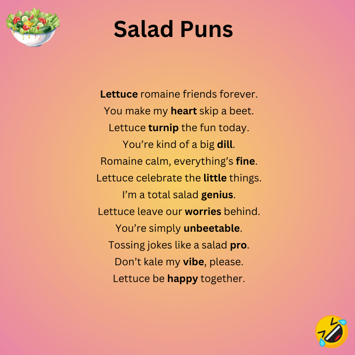 Salad Puns One-Liners