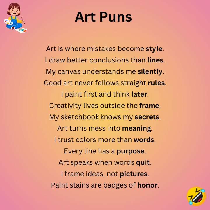 Short Art Puns