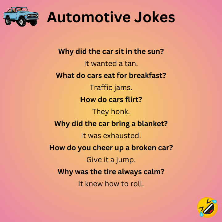 Short Automotive Jokes