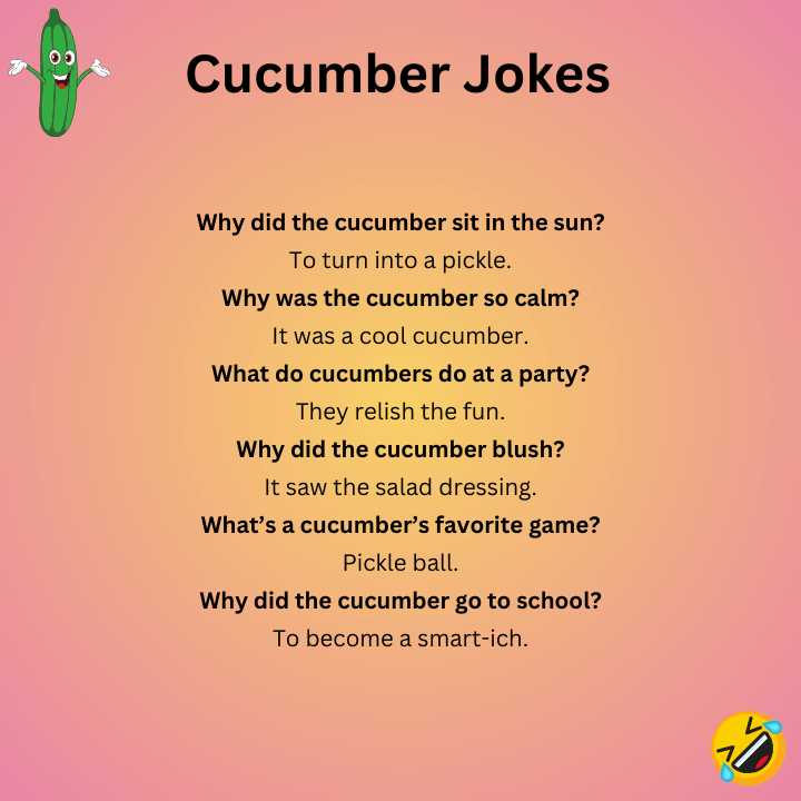 Short Cucumber Jokes