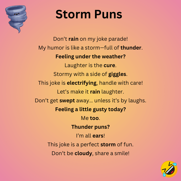 Storm Puns One-liners
