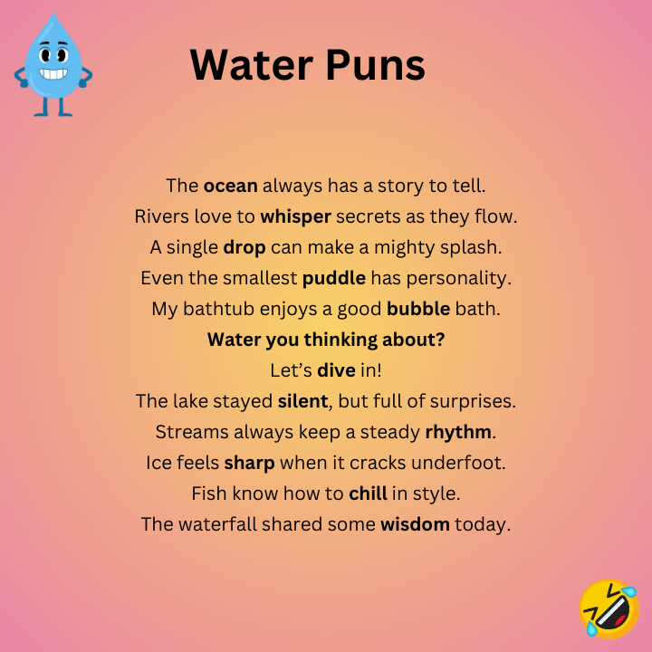 Water Puns One-Liners 