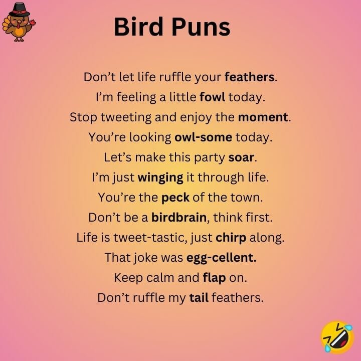 Bird Puns Funny
