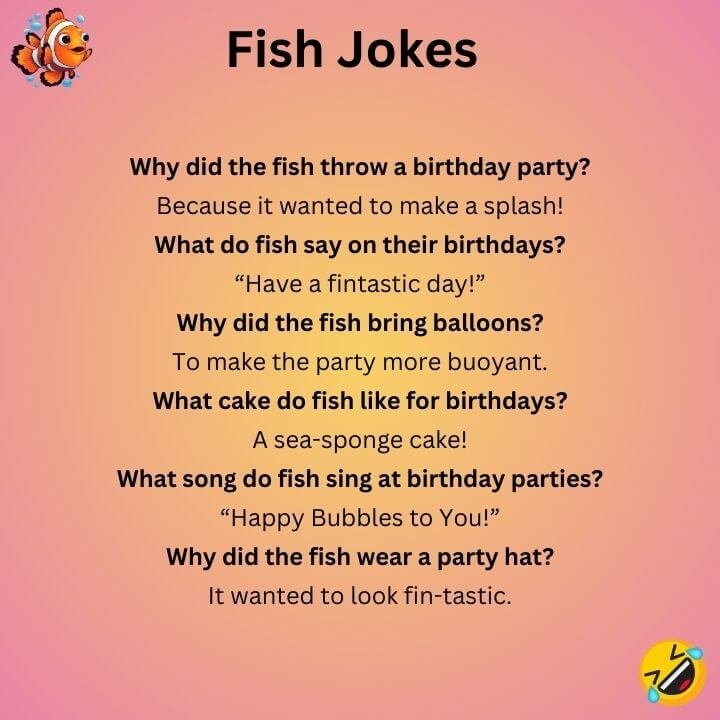 Birthday Fish Jokes