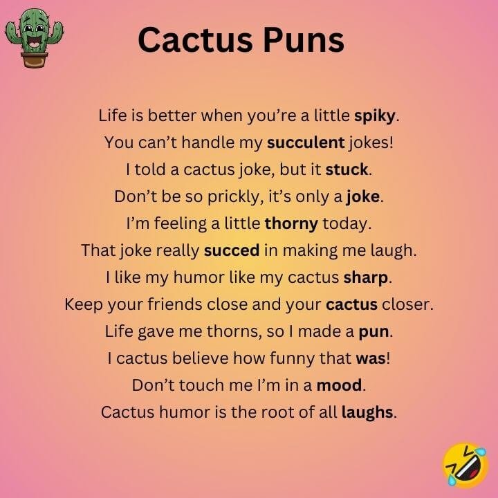 Cactus Puns 
